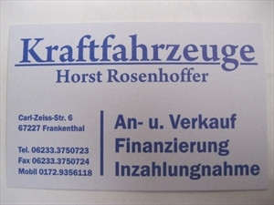 Kraftfahrzeuge Rosenhoffer